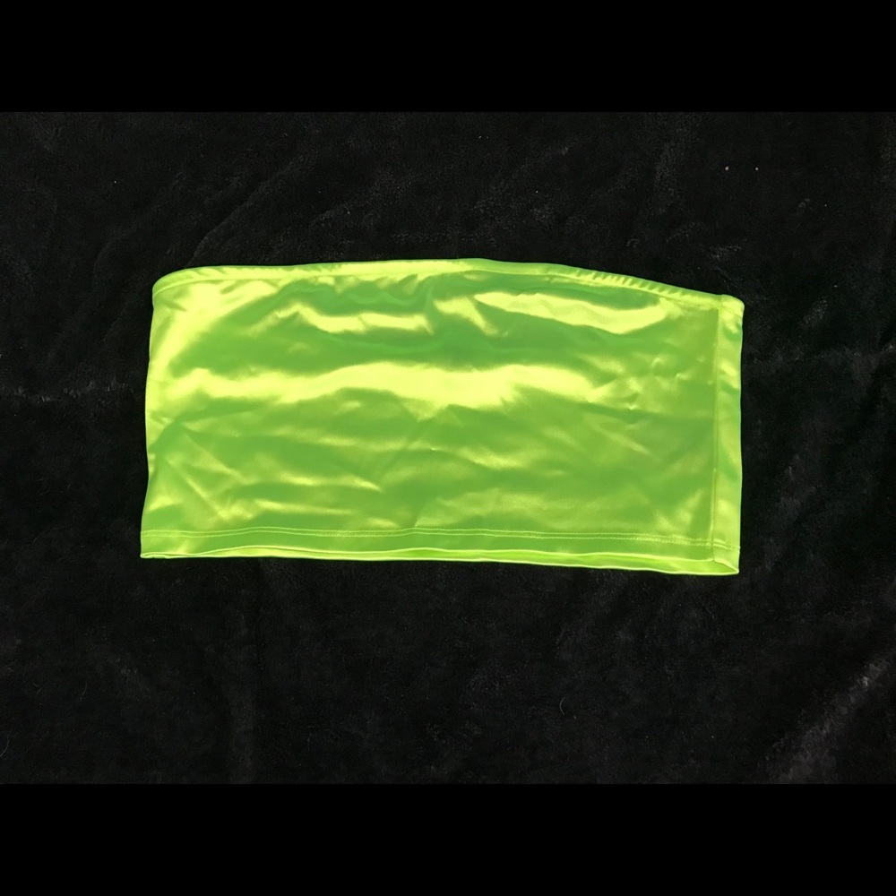 HM Neon Satin Crop Top
